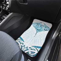 New Zealand Manta Ray Tattoo Car Mats Aotearoa Maori Haehae Paua Shell - Polynesian Pride