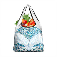 New Zealand Manta Ray Tattoo Grocery Bag Aotearoa Maori Haehae Paua Shell - Polynesian Pride