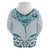 New Zealand Manta Ray Tattoo Hoodie Aotearoa Maori Haehae Paua Shell - Polynesian Pride