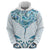 New Zealand Manta Ray Tattoo Hoodie Aotearoa Maori Haehae Paua Shell - Polynesian Pride