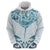 New Zealand Manta Ray Tattoo Hoodie Aotearoa Maori Haehae Paua Shell - Polynesian Pride