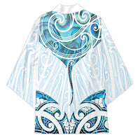 New Zealand Manta Ray Tattoo Kimono Aotearoa Maori Haehae Paua Shell - Polynesian Pride
