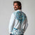 New Zealand Manta Ray Tattoo Long Sleeve Polo Shirt Aotearoa Maori Haehae Paua Shell - Polynesian Pride