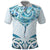New Zealand Manta Ray Tattoo Polo Shirt Aotearoa Maori Haehae Paua Shell - Polynesian Pride