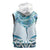 New Zealand Manta Ray Tattoo Sleeveless Zip Hoodie Aotearoa Maori Haehae Paua Shell - Polynesian Pride