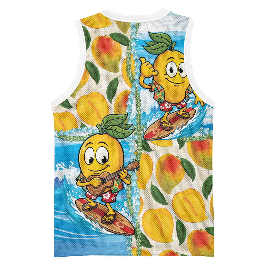 Aloha Hawaii Summer Basketball Jersey Hawaiian Lei Surfing Mango Palaka Motifs