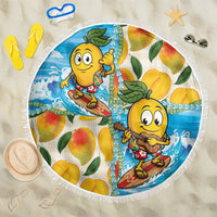 Aloha Hawaii Summer Beach Blanket Hawaiian Lei Surfing Mango Palaka Motifs