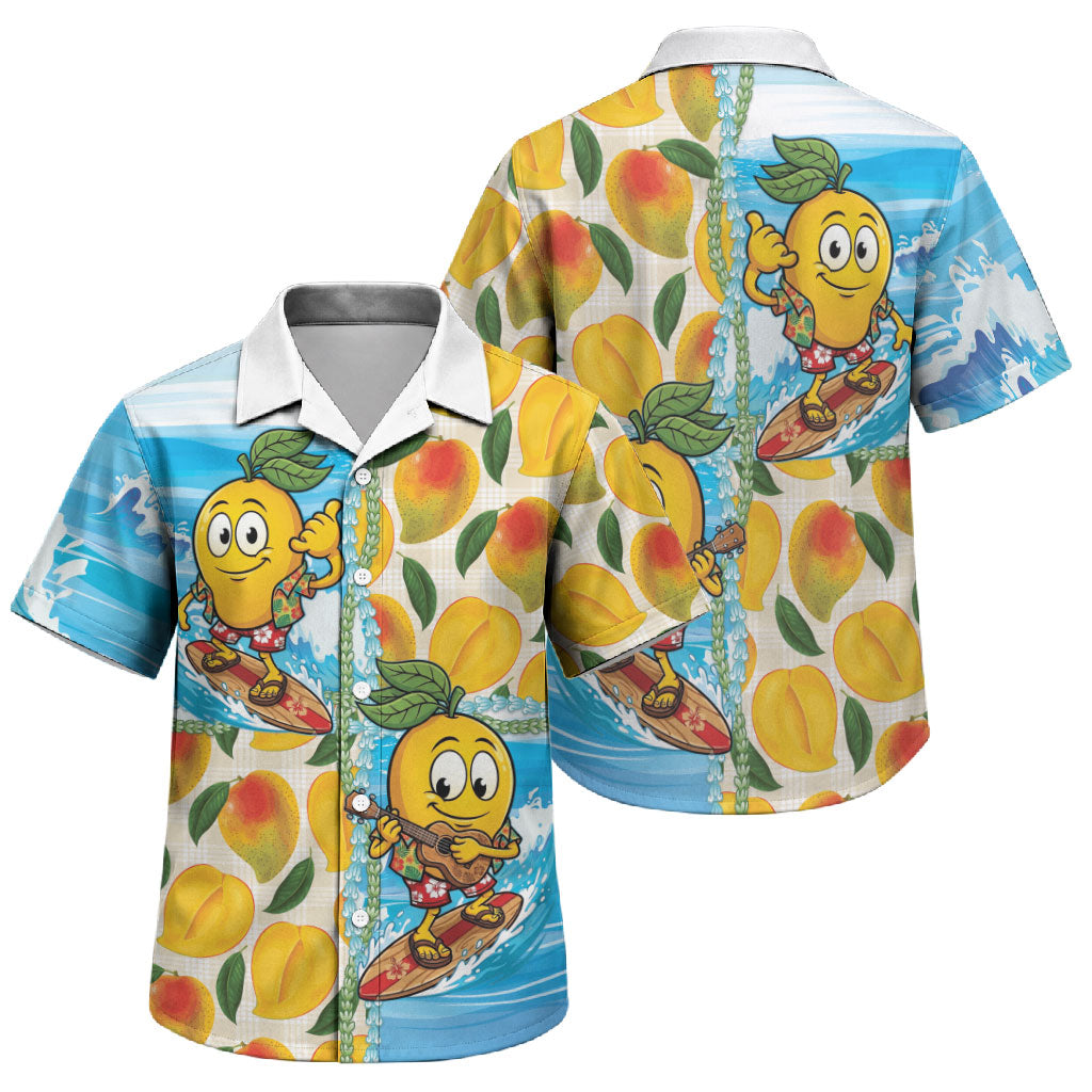Aloha Hawaii Summer Family Matching Summer Maxi Dress and Hawaiian Shirt Hawaiian Lei Surfing Mango Palaka Motifs