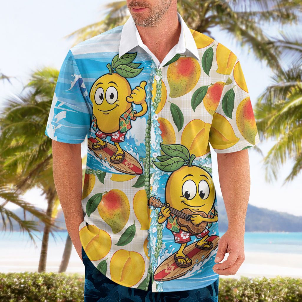 Aloha Hawaii Summer Hawaiian Shirt Hawaiian Lei Surfing Mango Palaka Motifs