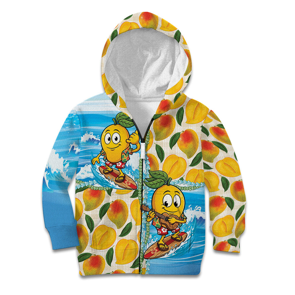 Aloha Hawaii Summer Kid Hoodie Hawaiian Lei Surfing Mango Palaka Motifs