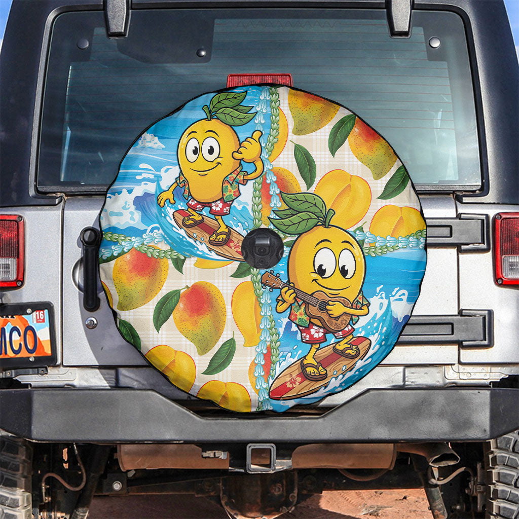 Aloha Hawaii Summer Spare Tire Cover Hawaiian Lei Surfing Mango Palaka Motifs