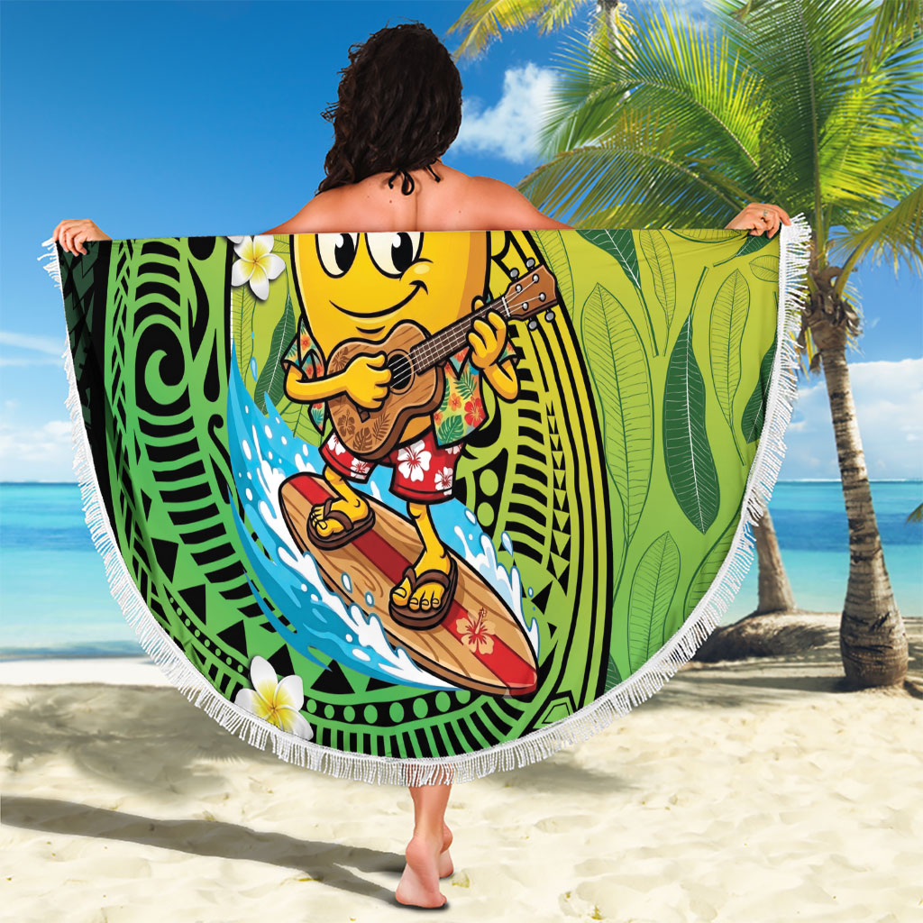 Hawaii Surfing Mango Beach Blanket Manako Polynesian Fish Hook
