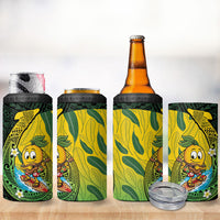 Hawaii Surfing Mango 4 in 1 Can Cooler Tumbler Manako Polynesian Fish Hook
