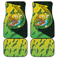 Hawaii Surfing Mango Car Mats Manako Polynesian Fish Hook