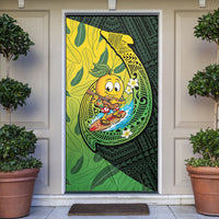 Hawaii Surfing Mango Door Cover Manako Polynesian Fish Hook