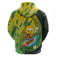 Hawaii Surfing Mango Hoodie Manako Polynesian Fish Hook