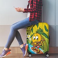 Hawaii Surfing Mango Luggage Cover Manako Polynesian Fish Hook