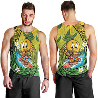 Hawaii Surfing Mango Men Tank Top Manako Polynesian Fish Hook