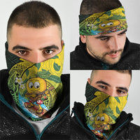 Hawaii Surfing Mango Neck Gaiter Manako Polynesian Fish Hook