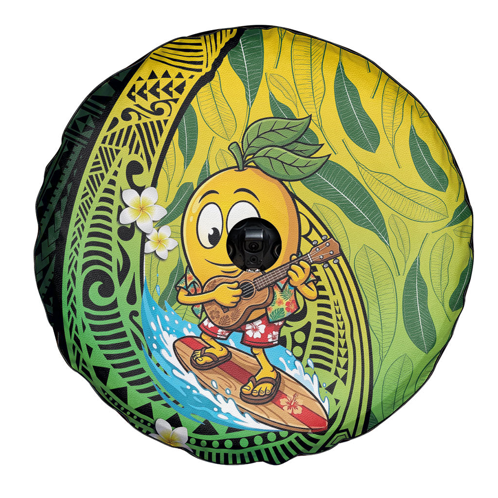 Hawaii Surfing Mango Spare Tire Cover Manako Polynesian Fish Hook