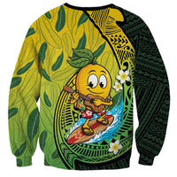 Hawaii Surfing Mango Sweatshirt Manako Polynesian Fish Hook