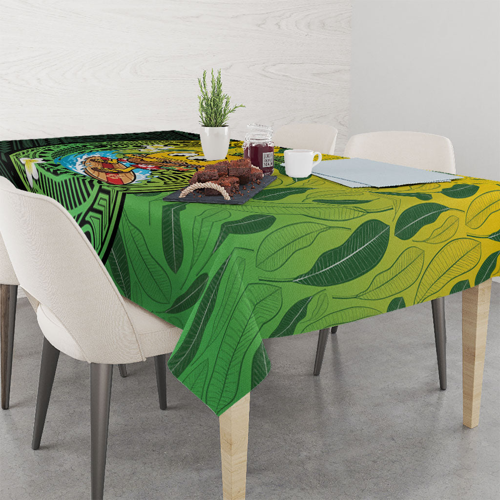 Hawaii Surfing Mango Tablecloth Manako Polynesian Fish Hook