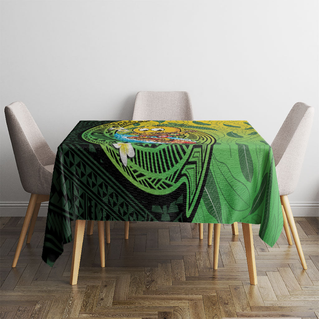 Hawaii Surfing Mango Tablecloth Manako Polynesian Fish Hook