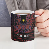 Filipino Barong Tagalog Inspired Personalised Ceramic Mug Mabuhay Philippines Festival Polynesian Pattern