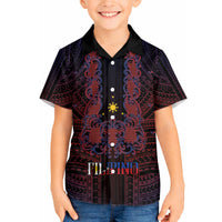 Filipino Barong Tagalog Inspired Personalised Hawaiian Shirt Mabuhay Philippines Festival Polynesian Pattern