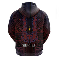 Filipino Barong Tagalog Inspired Personalised Hoodie Mabuhay Philippines Festival Polynesian Pattern