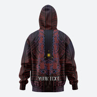 Filipino Barong Tagalog Inspired Personalised Hoodie Mabuhay Philippines Festival Polynesian Pattern