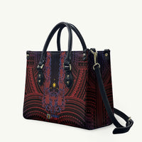 Filipino Barong Tagalog Inspired Leather Bag Mabuhay Philippines Festival Polynesian Pattern