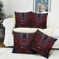 Filipino Barong Tagalog Inspired Pillow Cover Mabuhay Philippines Festival Polynesian Pattern