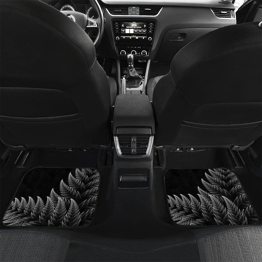 New Zealand Pakeha Car Mats Kiwi Silver Fern and Sailing Ship Compass