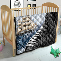 Personalised New Zealand Pakeha Quilt Kiwi Silver Fern and Sailing Ship Compass