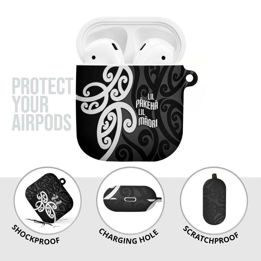 Lil Pakeha Lil Maori New Zealand AirPods Case Kiwi Proud Mangopare Pattern