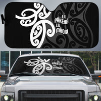 Lil Pakeha Lil Maori New Zealand Auto Sun Shade Kiwi Proud Mangopare Pattern