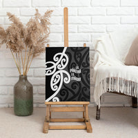 Lil Pakeha Lil Maori New Zealand Canvas Wall Art Kiwi Proud Mangopare Pattern