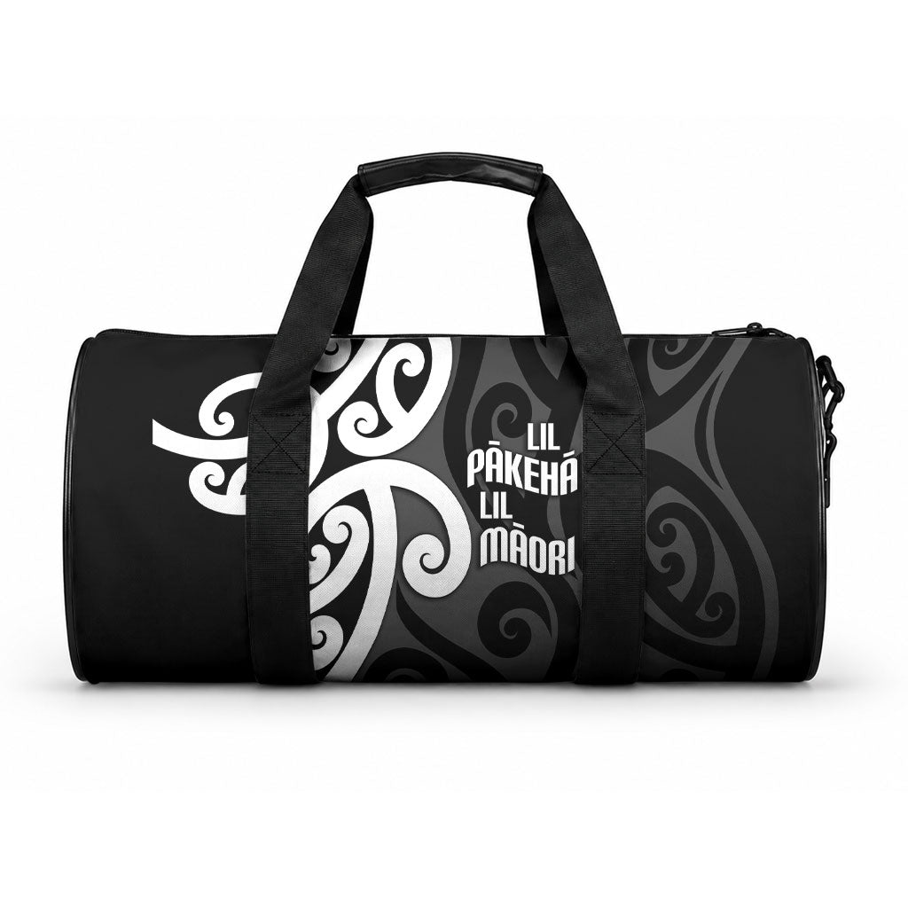 Lil Pakeha Lil Maori New Zealand Duffle Bag Kiwi Proud Mangopare Pattern
