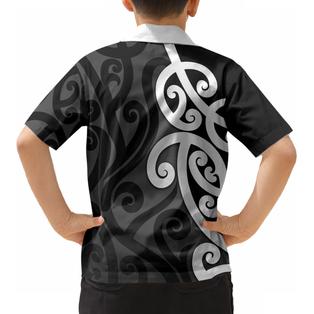 Lil Pakeha Lil Maori New Zealand Kid Hawaiian Shirt Kiwi Proud Mangopare Pattern