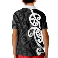 Lil Pakeha Lil Maori New Zealand Kid Polo Shirt Kiwi Proud Mangopare Pattern