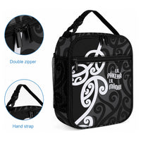 Lil Pakeha Lil Maori New Zealand Lunch Bag Kiwi Proud Mangopare Pattern