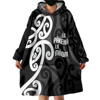 Lil Pakeha Lil Maori New Zealand Wearable Blanket Hoodie Kiwi Proud Mangopare Pattern