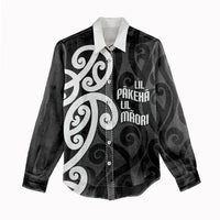 Lil Pakeha Lil Maori New Zealand Women Casual Shirt Kiwi Proud Mangopare Pattern