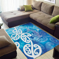 Hammerhead Shark Tattoo New Zealand Area Rug Maori Galaxy Mangopare Pattern