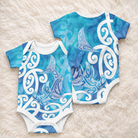 Hammerhead Shark Tattoo New Zealand Baby Onesie Maori Galaxy Mangopare Pattern