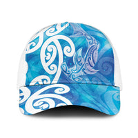 Hammerhead Shark Tattoo New Zealand Baseball Net Cap Maori Galaxy Mangopare Pattern