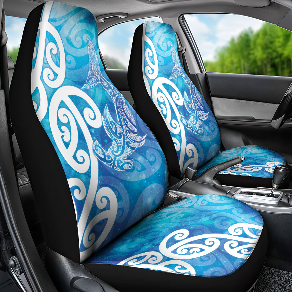 Hammerhead Shark Tattoo New Zealand Car Seat Cover Maori Galaxy Mangopare Pattern