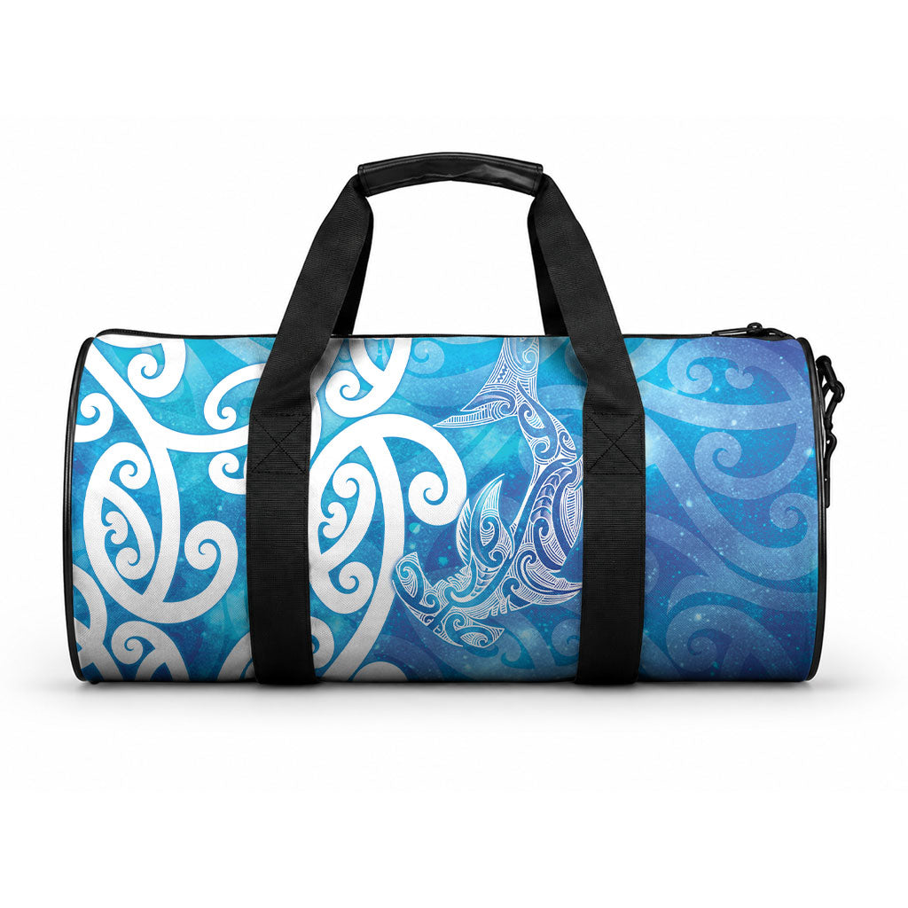 Hammerhead Shark Tattoo New Zealand Duffle Bag Maori Galaxy Mangopare Pattern