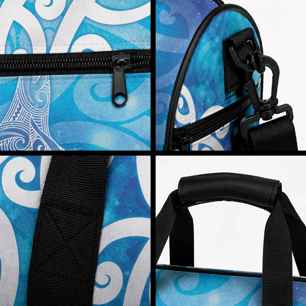 Hammerhead Shark Tattoo New Zealand Duffle Bag Maori Galaxy Mangopare Pattern